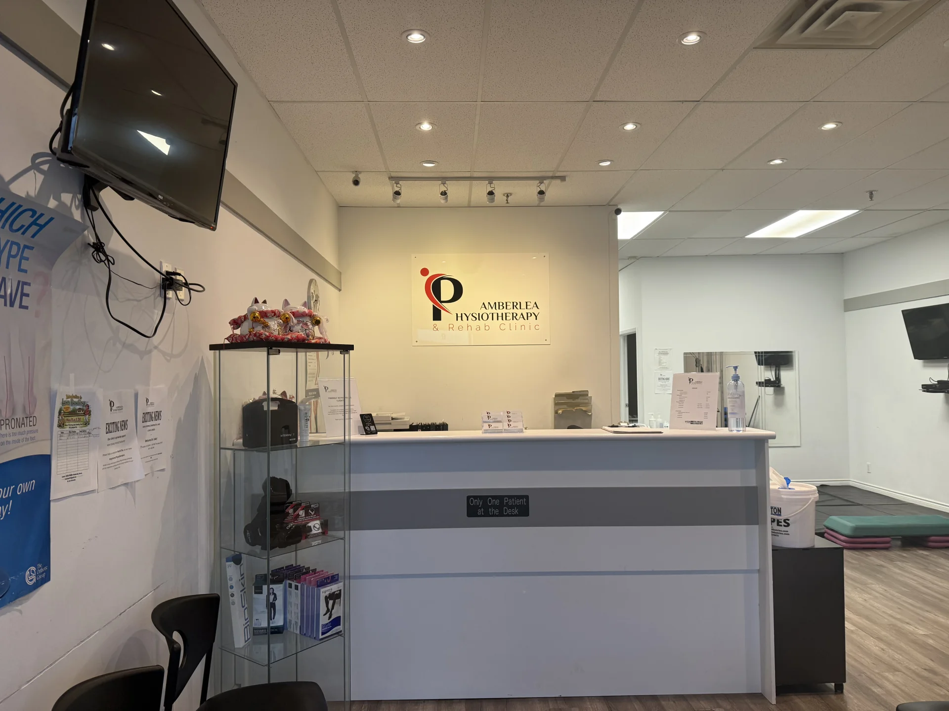 Amberlea Physiotherapy clinic reception